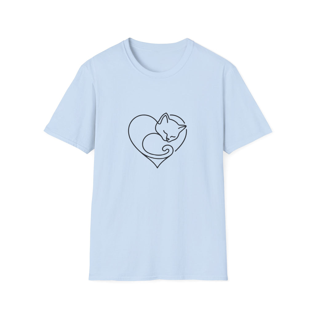 Kitten Heart Shape T-shirt