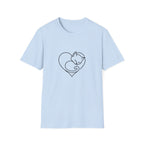 Kitten Heart Shape T-shirt