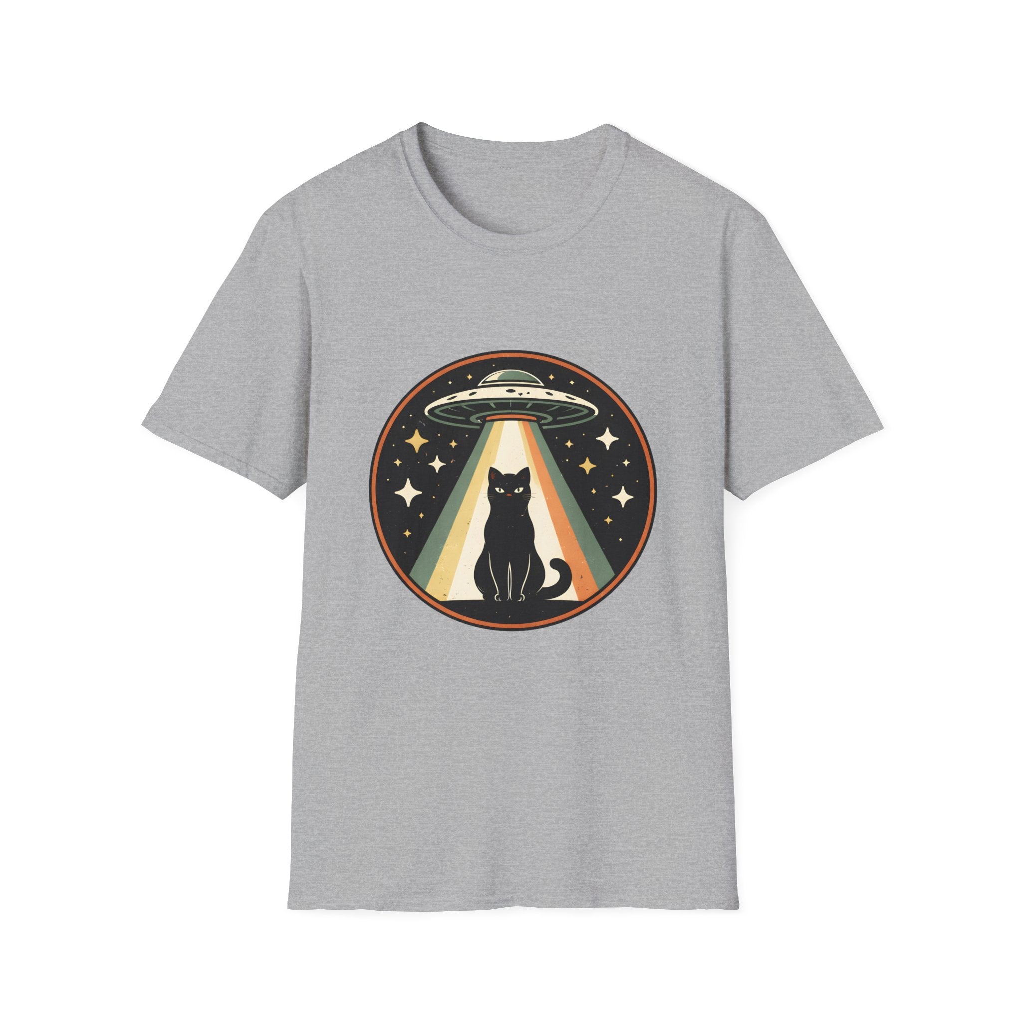 Cat In UFO Beam T-Shirt