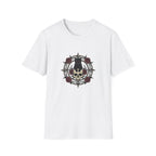Goth Cat On Skull T-shirt