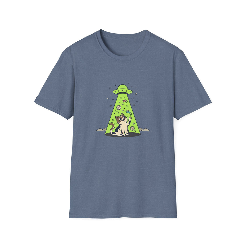 Cat in UFO Beam With Toys T-shirt