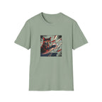 Graffiti Cat Knocking Over Glass T-shirt