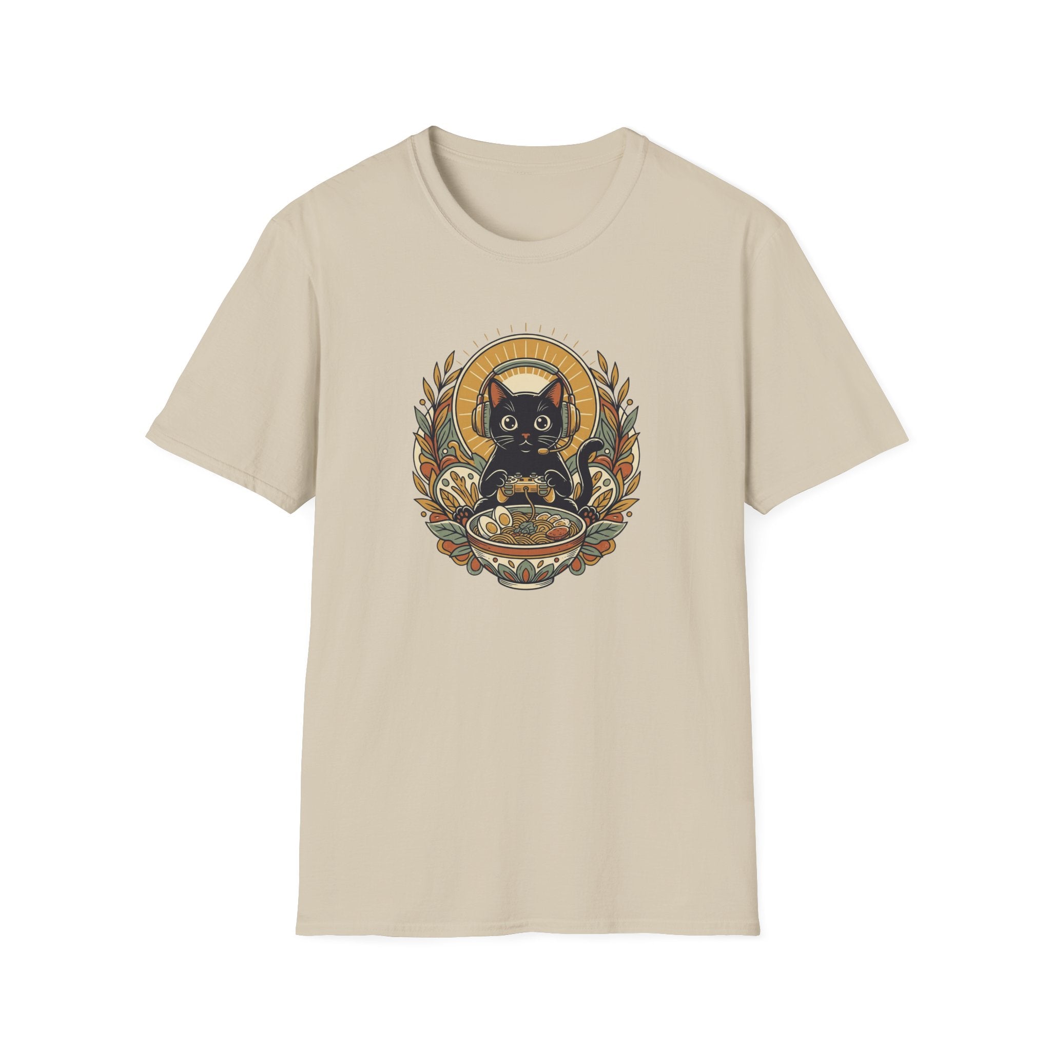 Gaming Ramen Cat T-shirt