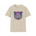 Vaporwave Cat With Pizza T-shirt