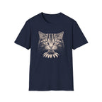 Cat Sniffing Flower With Bee T-Shirt
