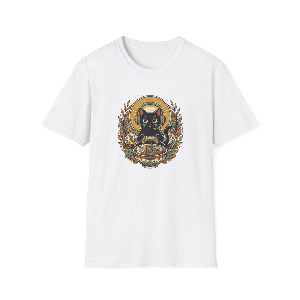 Gaming Ramen Cat T-shirt