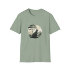 Cat Under Tree Inkwash T-shirt