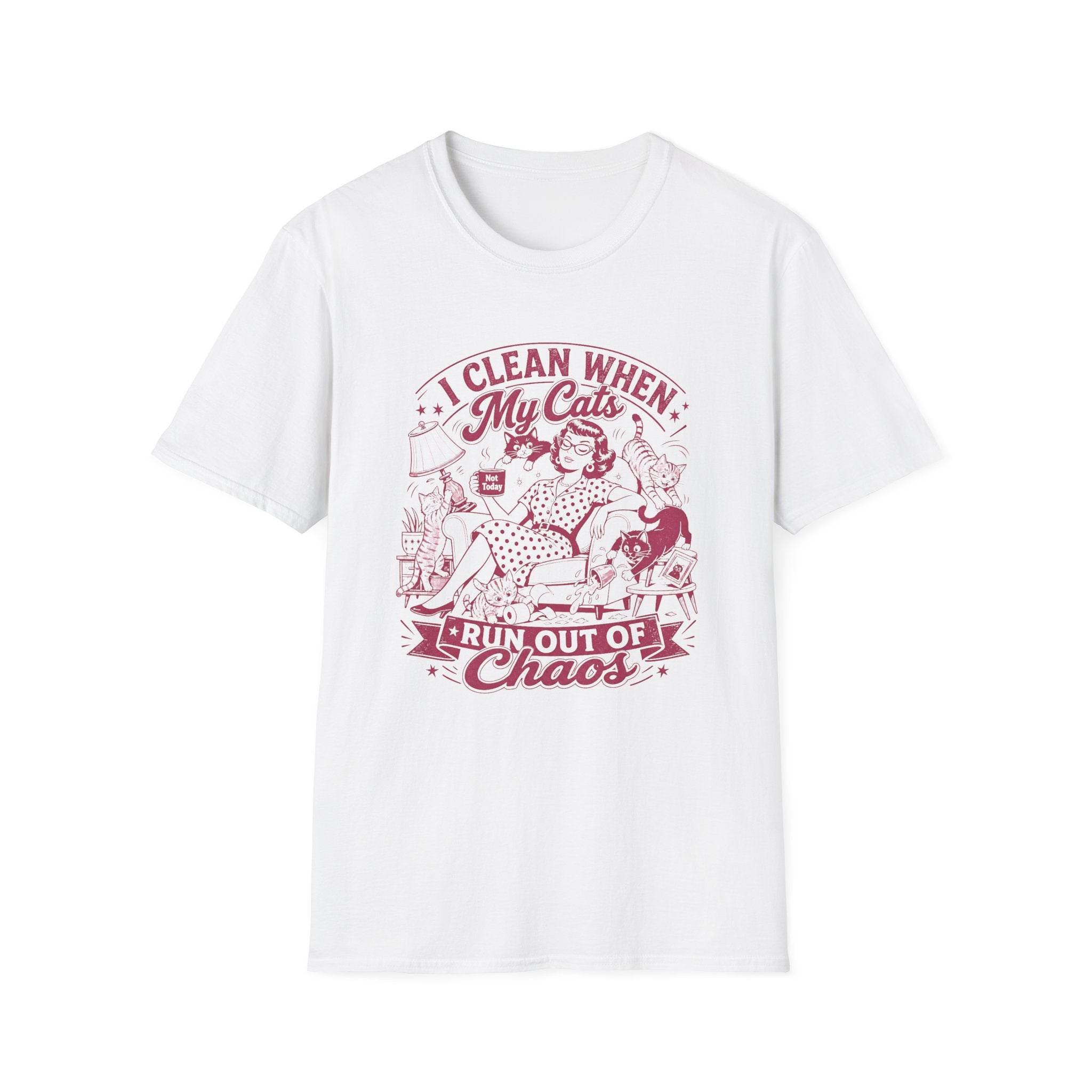 I Clean When My Cats Run Out Of Chaos T-Shirt