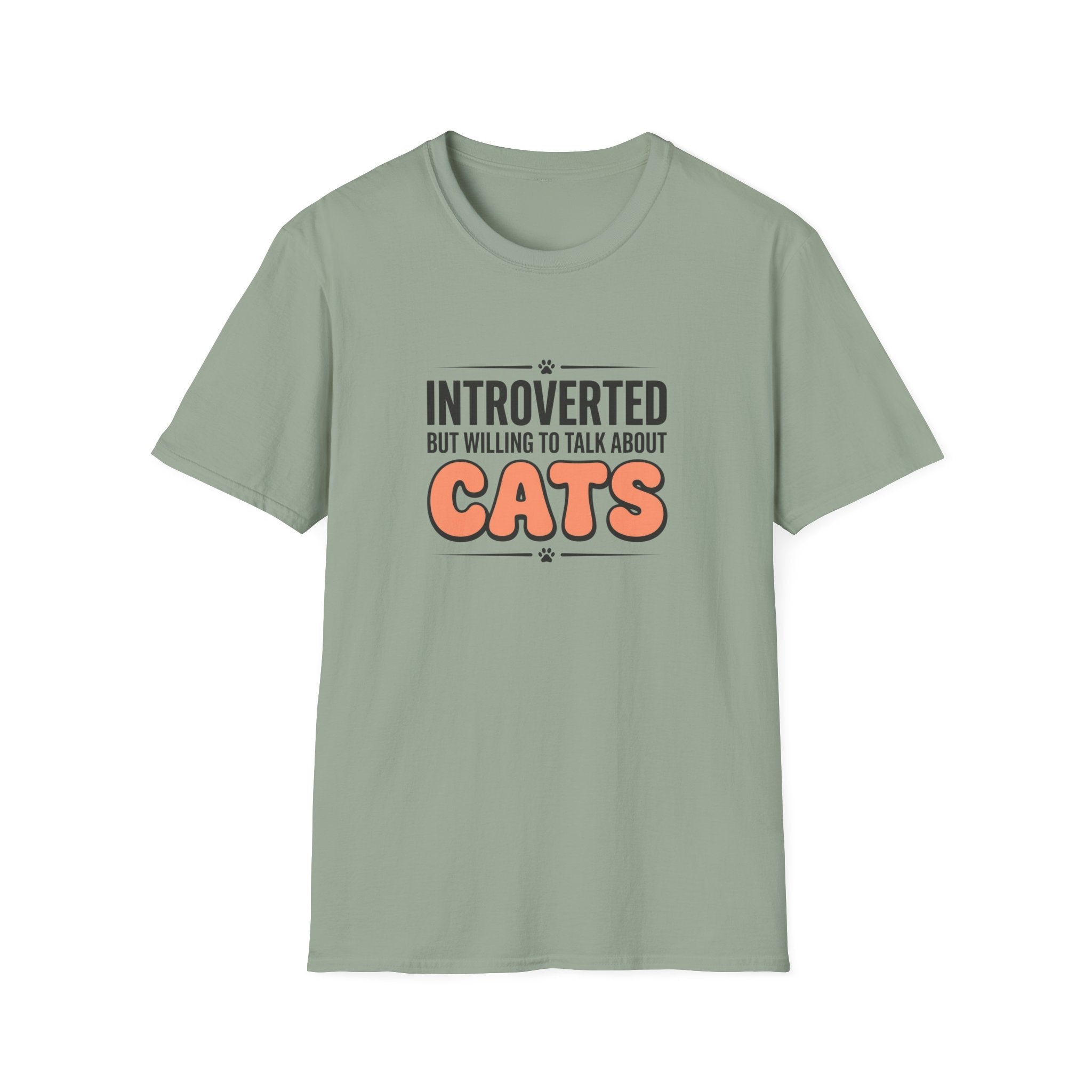 Introverted But Willing To Talk About Cats T-shirt