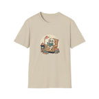 Cute Reading Cat T-shirt