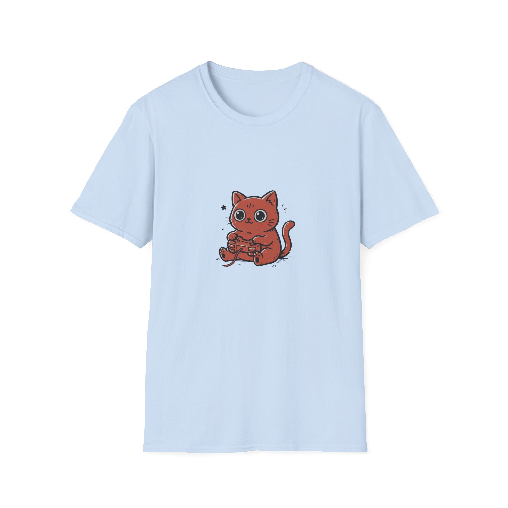 Kawaii Gaming Cat T-shirt