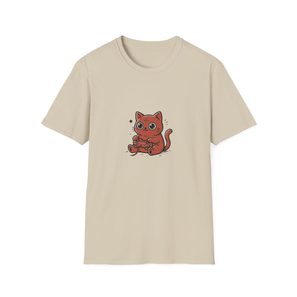 Kawaii Gaming Cat T-shirt