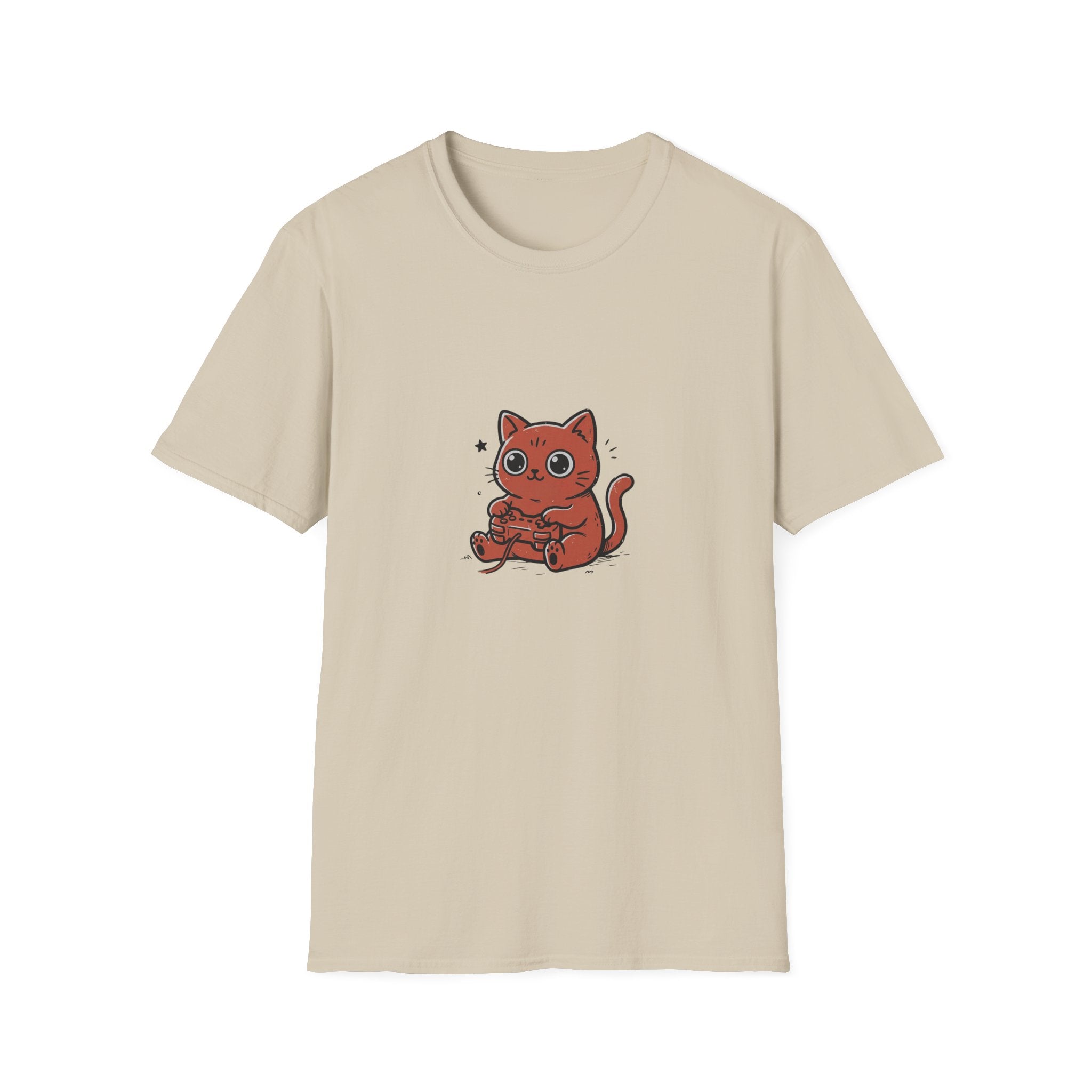 Kawaii Gaming Cat T-shirt