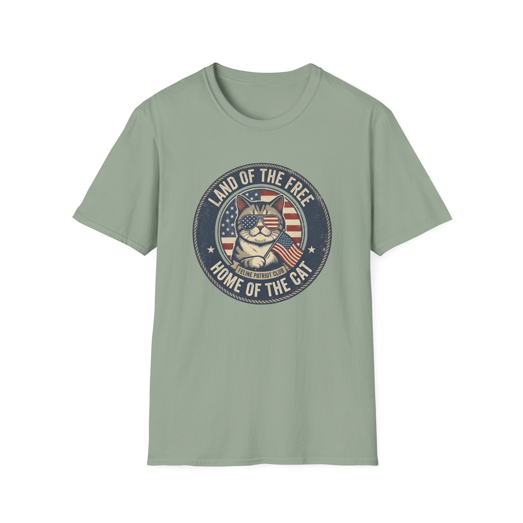 Land Of The Free Home Of The Cat T-Shirt