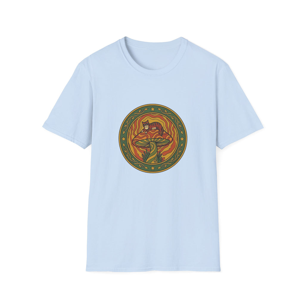 Cat On Mushroom T-shirt