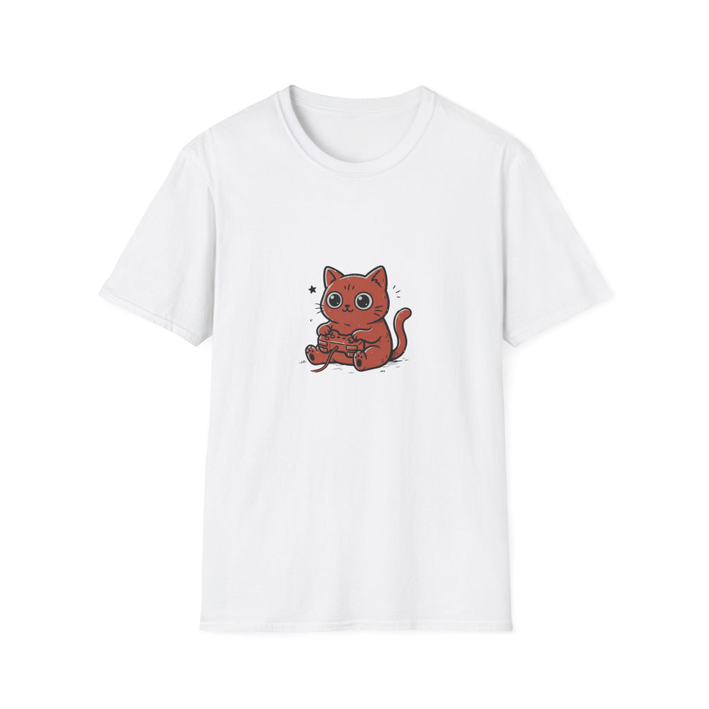 Kawaii Gaming Cat T-shirt