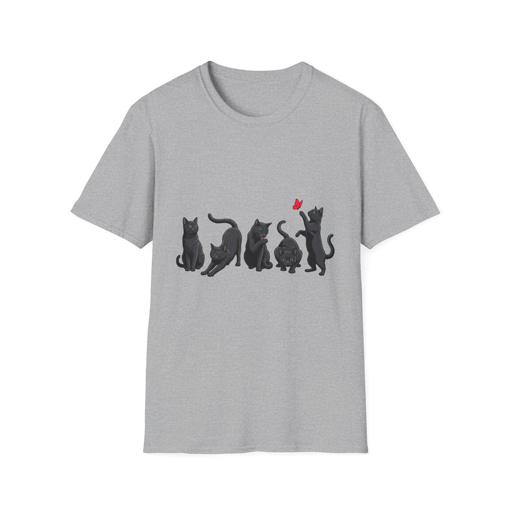 Five Moods Of Cats T-shirt