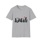 Five Moods Of Cats T-shirt