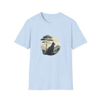Cat Under Tree Inkwash T-shirt