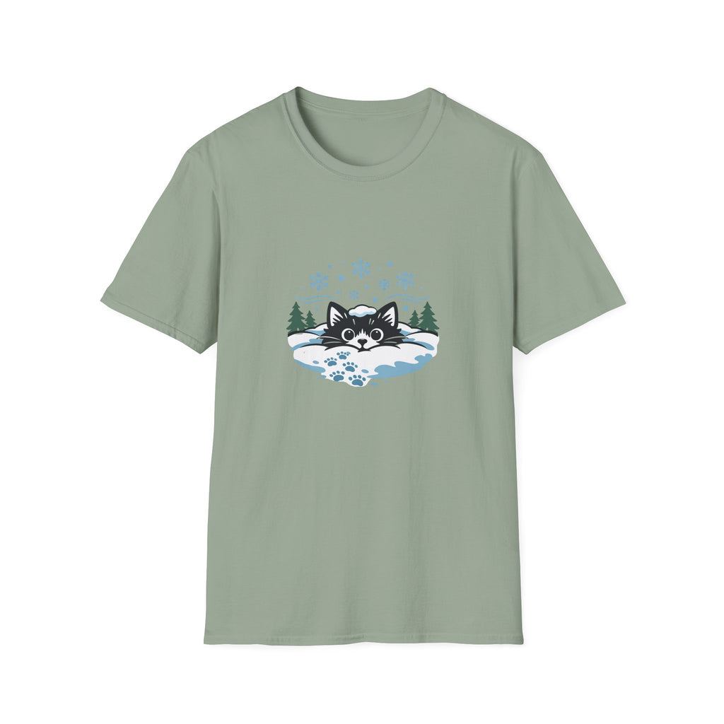 Cat in Snow T-shirt