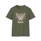 Cat Sniffing Flower With Bee T-Shirt