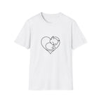Kitten Heart Shape T-shirt