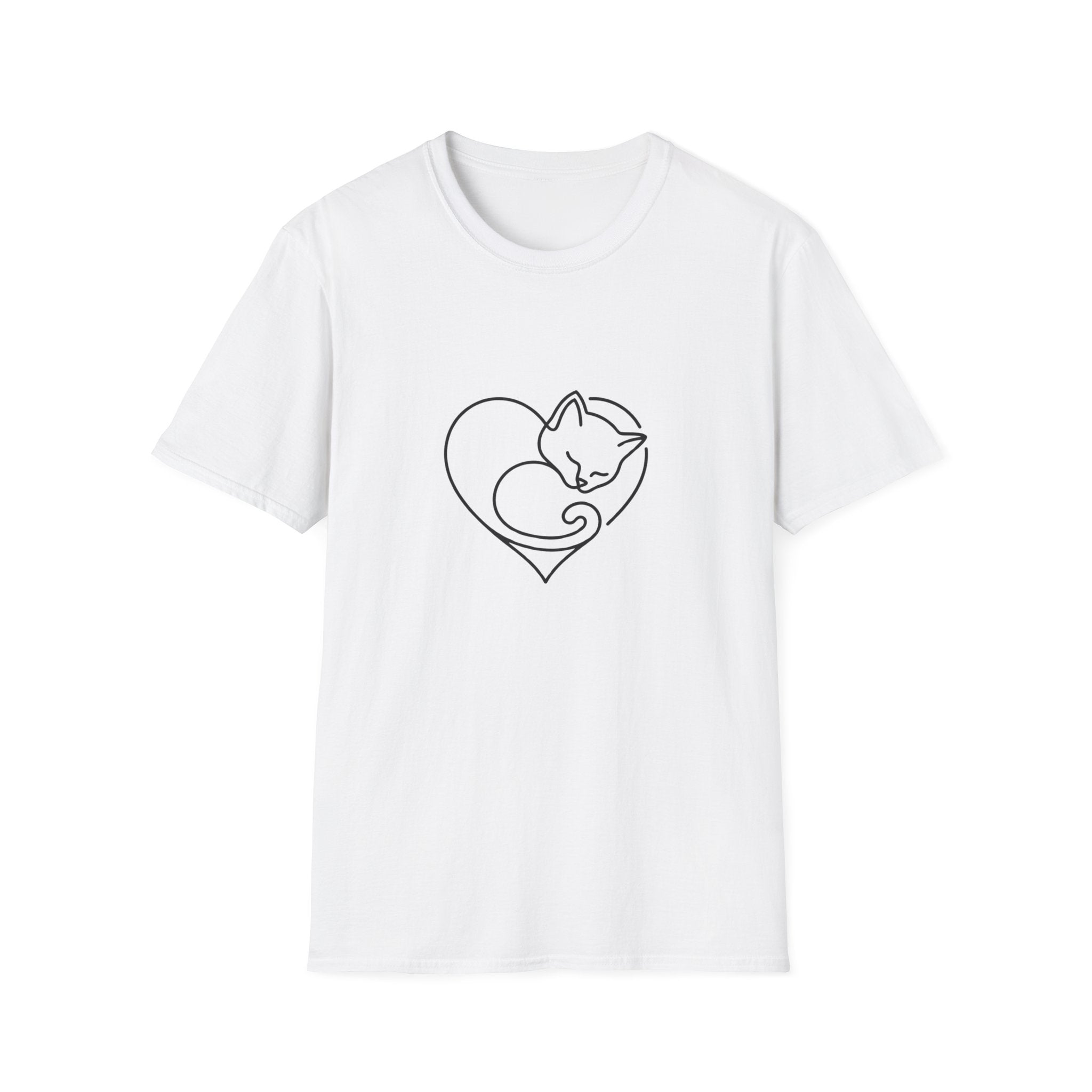 Kitten Heart Shape T-shirt