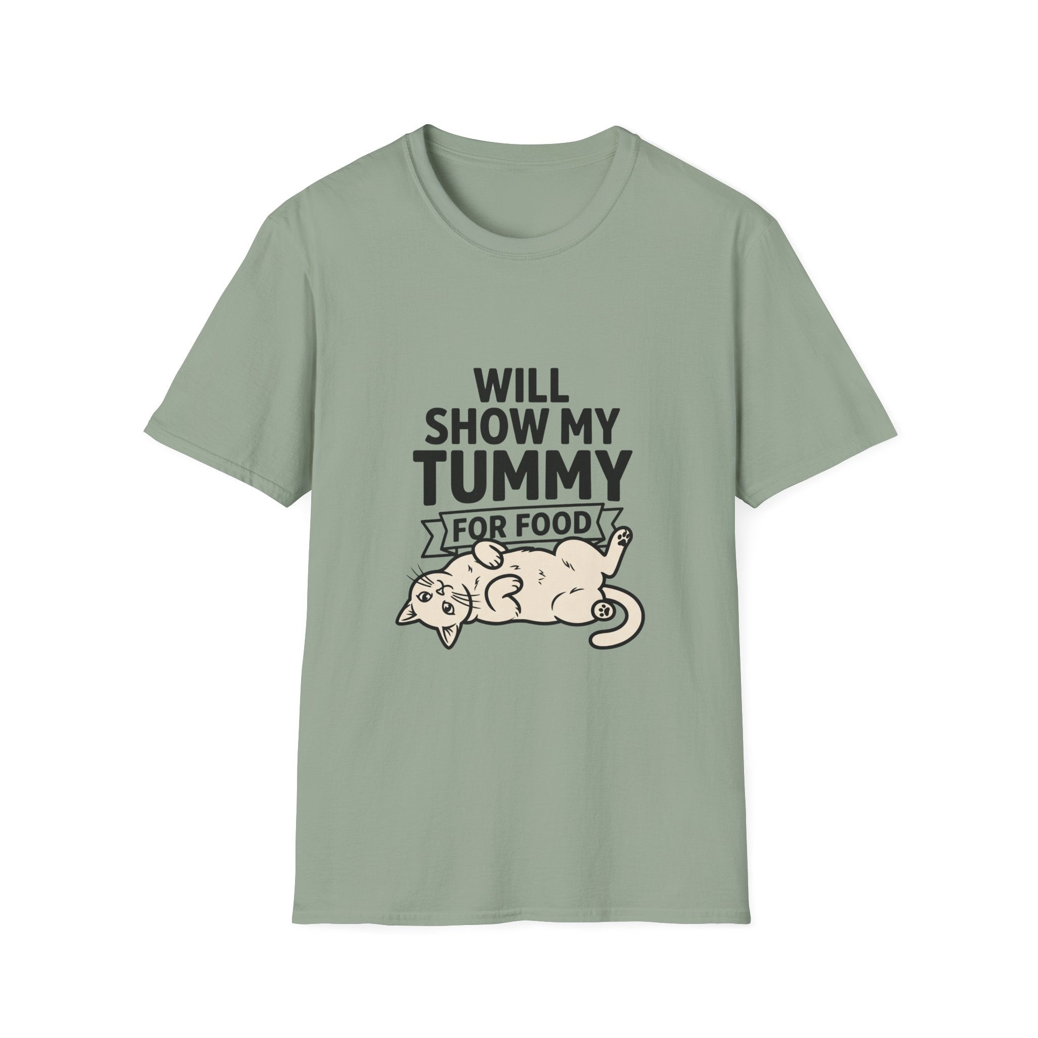Will Show My Tummy For Food T-shirt
