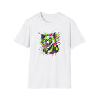 Neon Graffiti Cat T-shirt