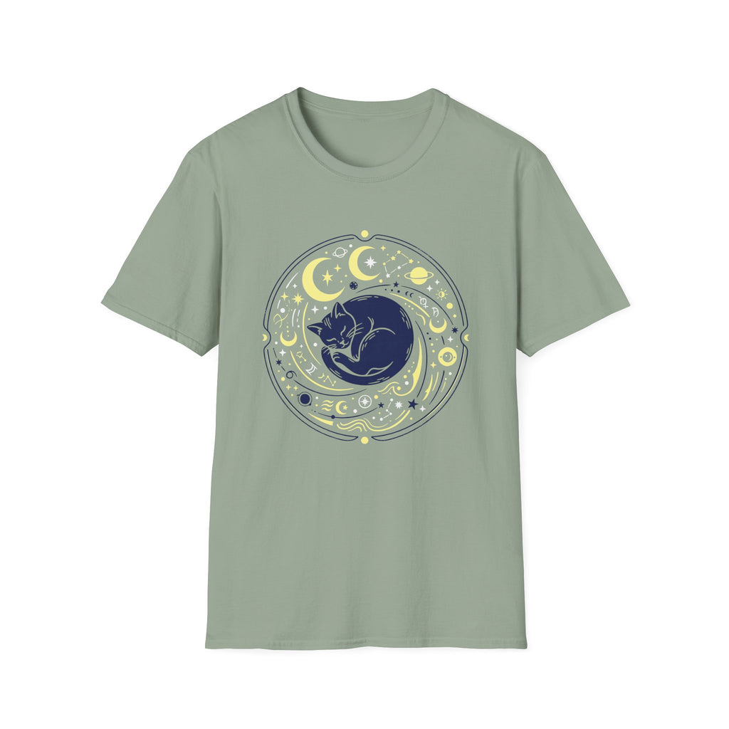 Cosmic Sleeping Cat T-shirt