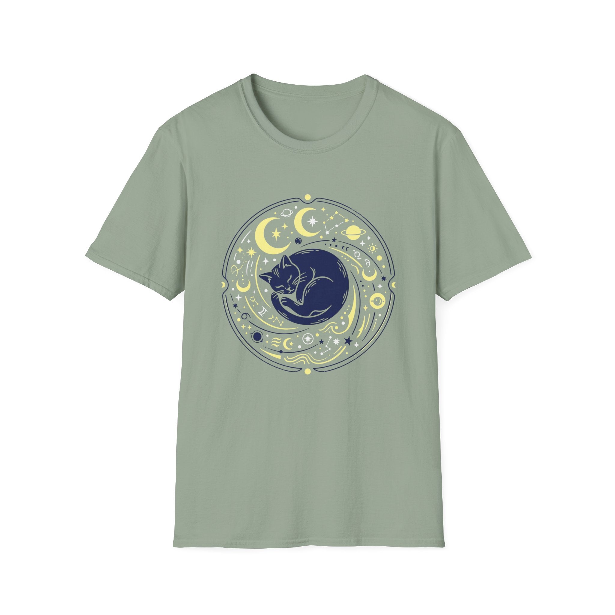 Cosmic Sleeping Cat T-shirt