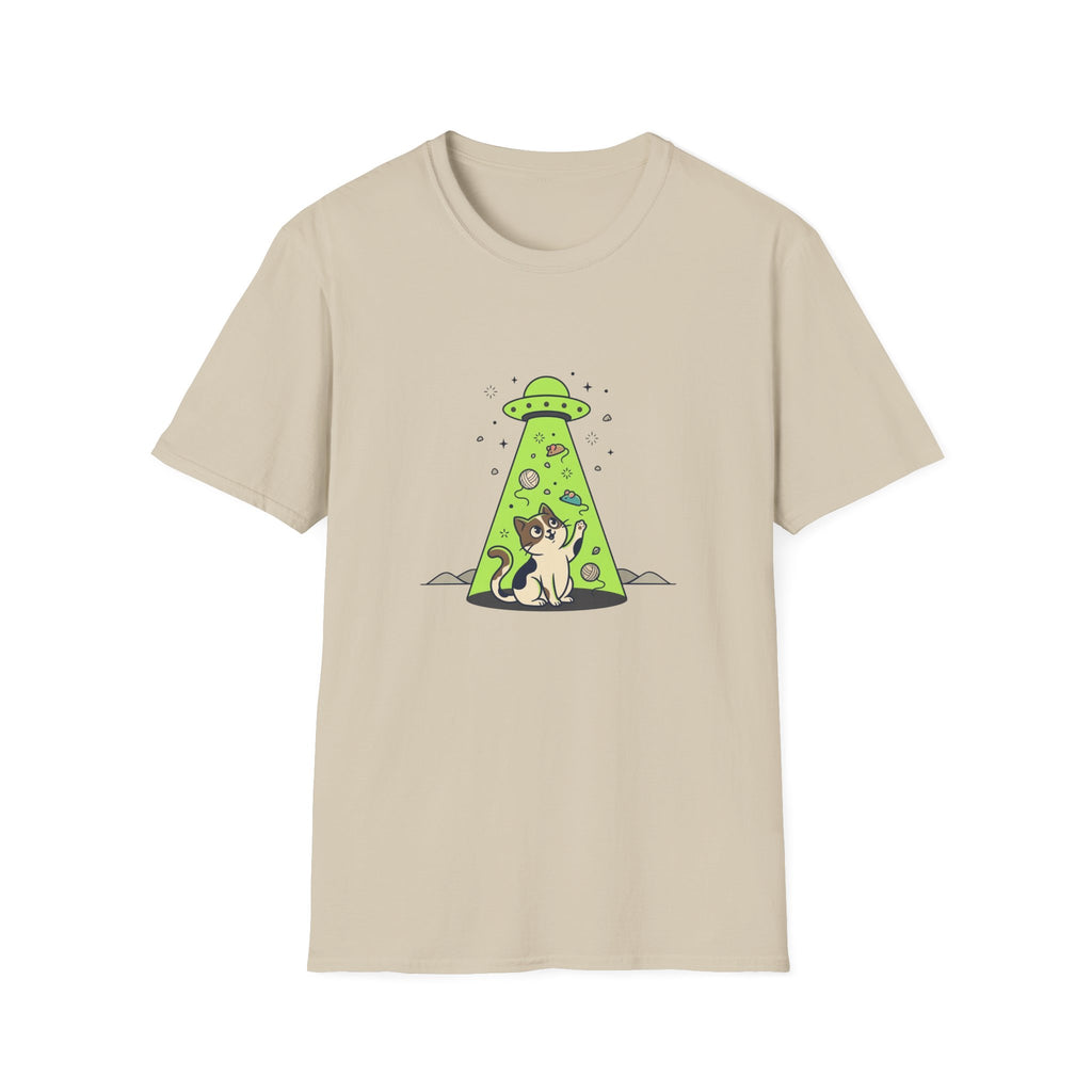 Cat in UFO Beam With Toys T-shirt
