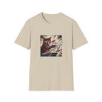 Graffiti Cat Knocking Over Glass T-shirt