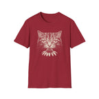 Cat Sniffing Flower With Bee T-Shirt
