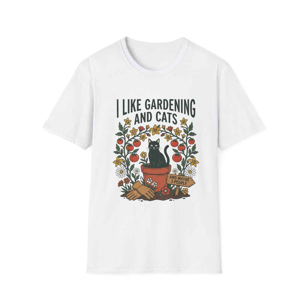I Like Gardening And Cats T-Shirt