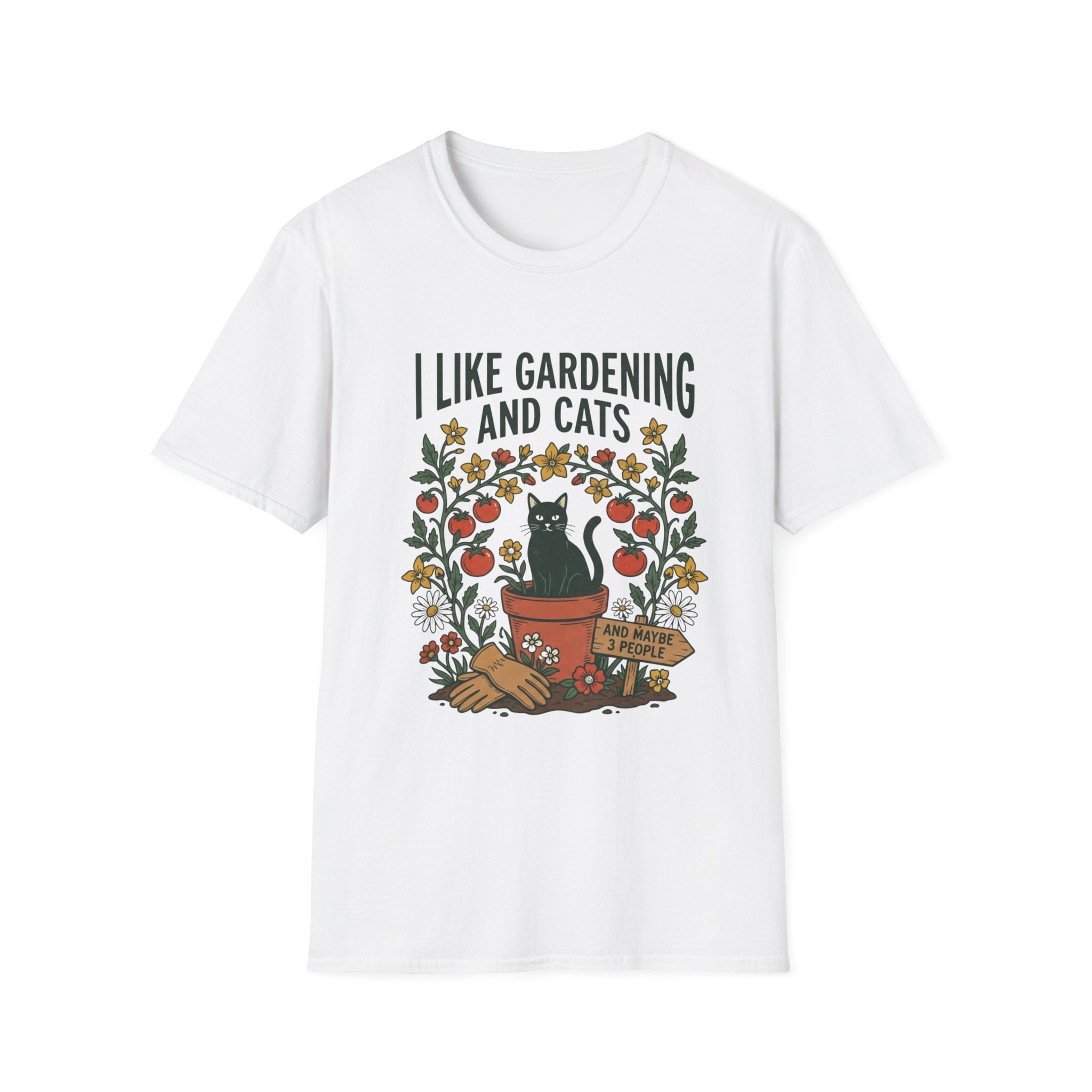 I Like Gardening And Cats T-Shirt