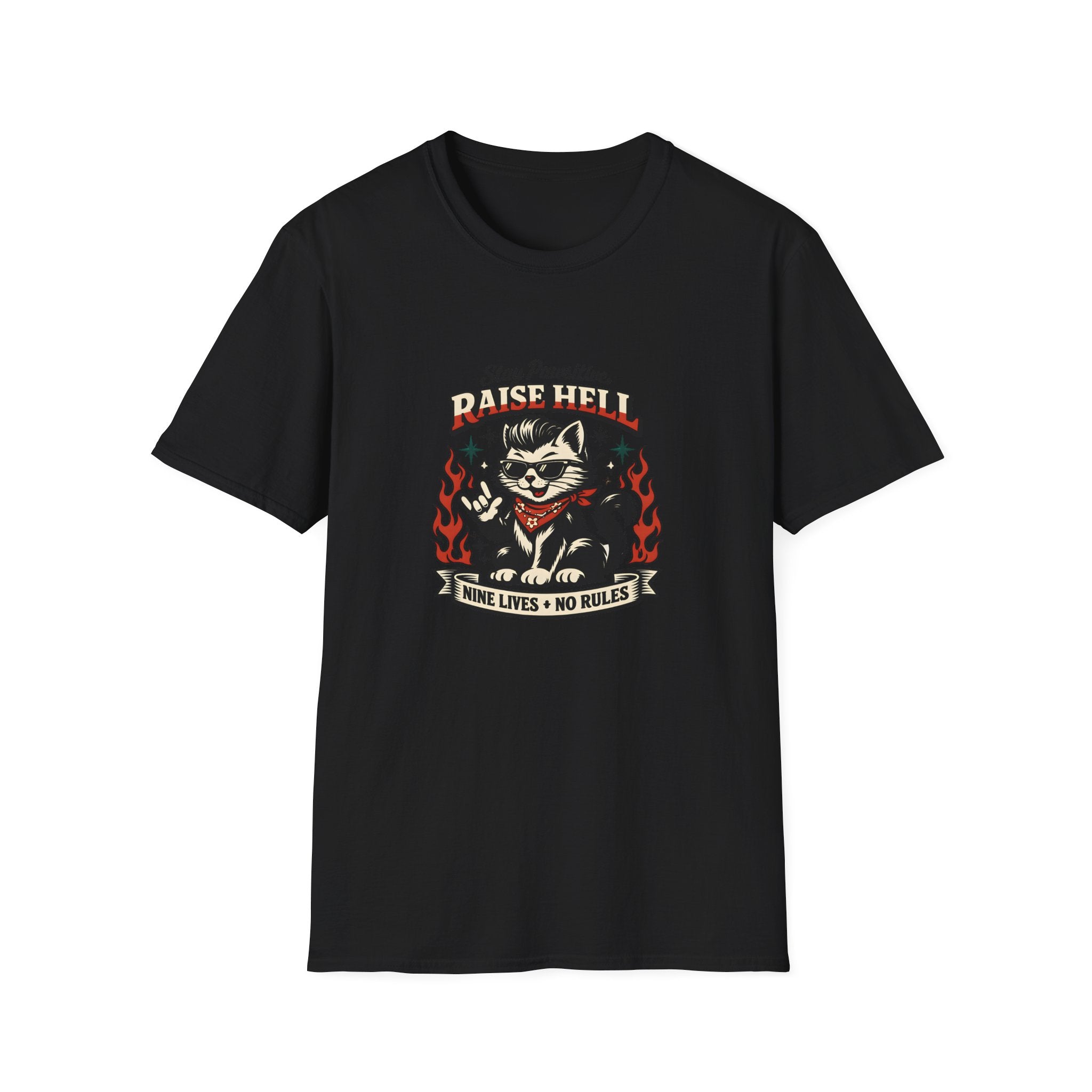 Stay Pawsitive Raise Hell T-Shirt