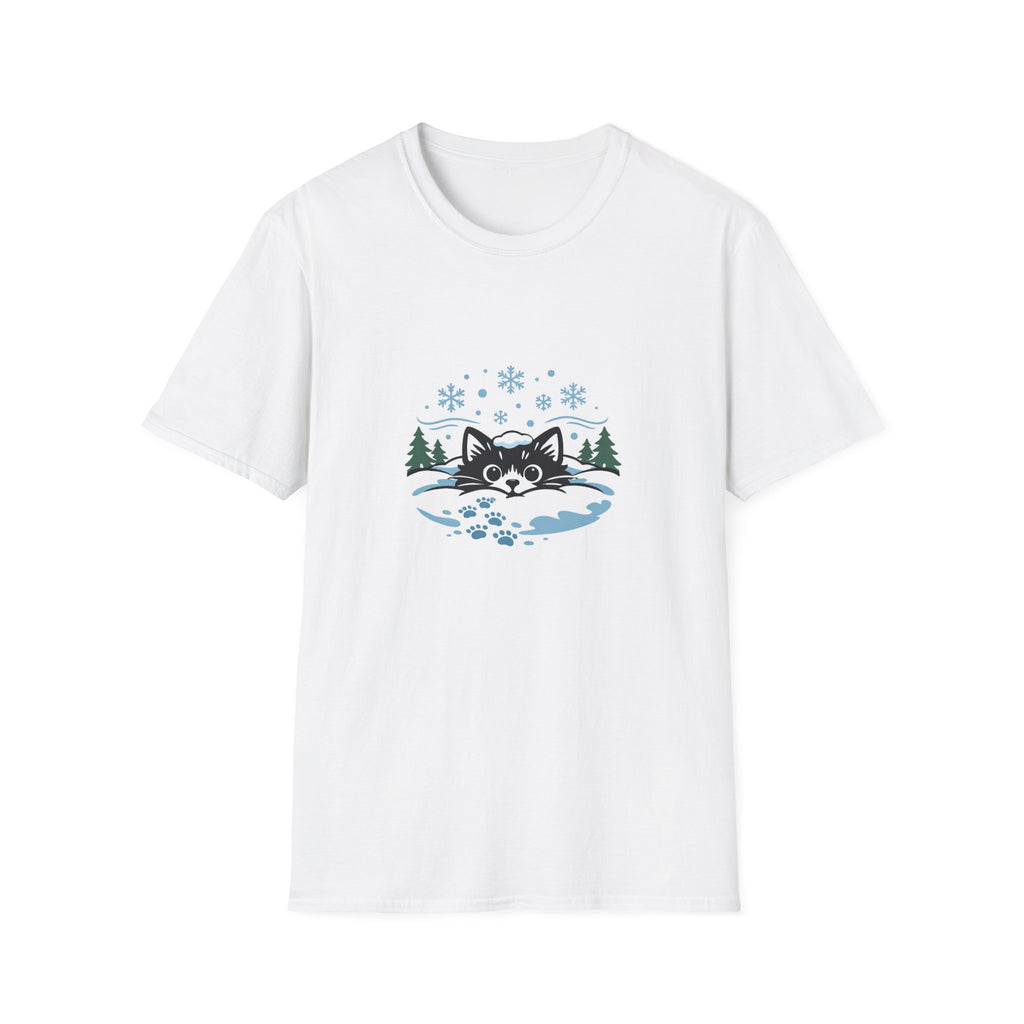 Cat in Snow T-shirt