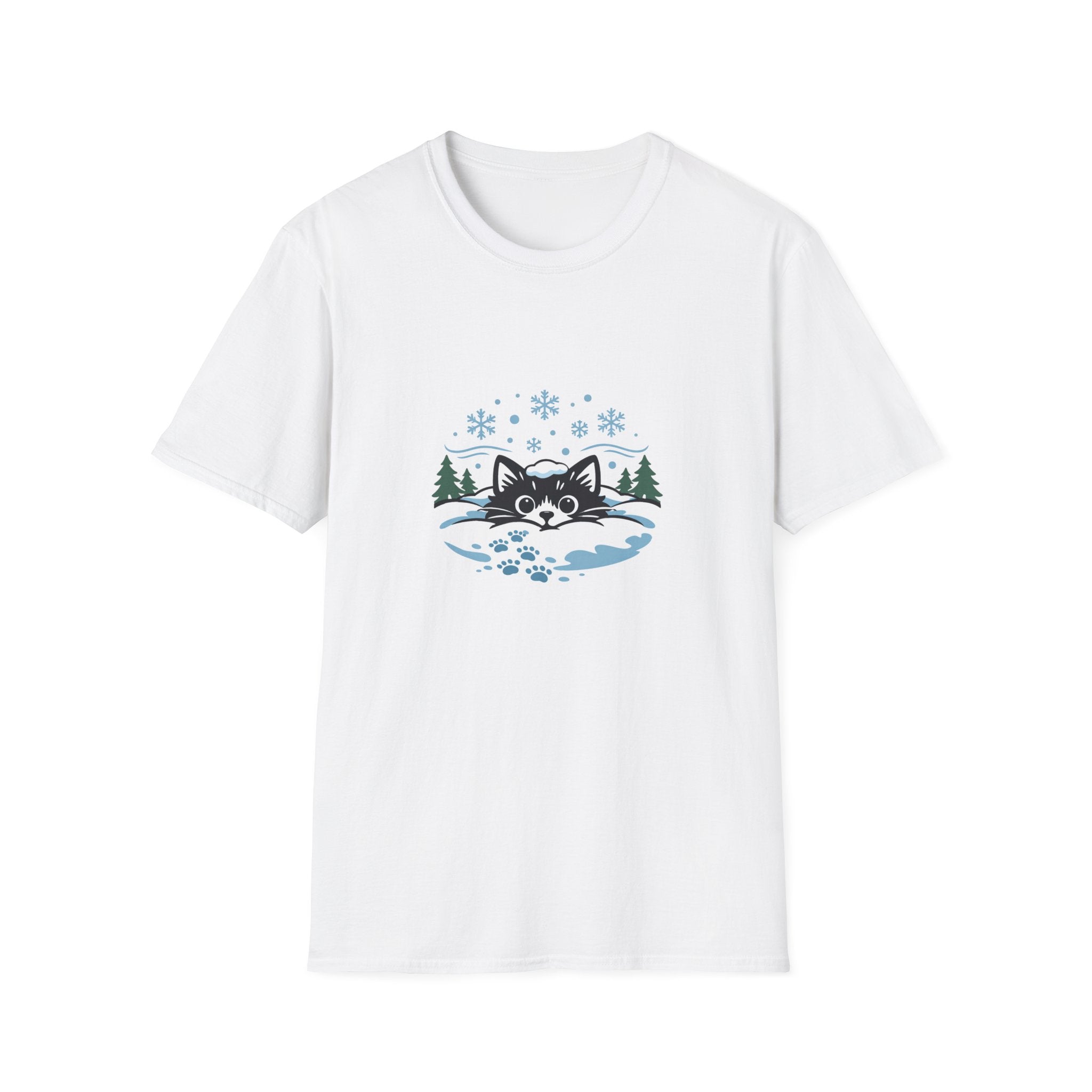 Cat in Snow T-shirt