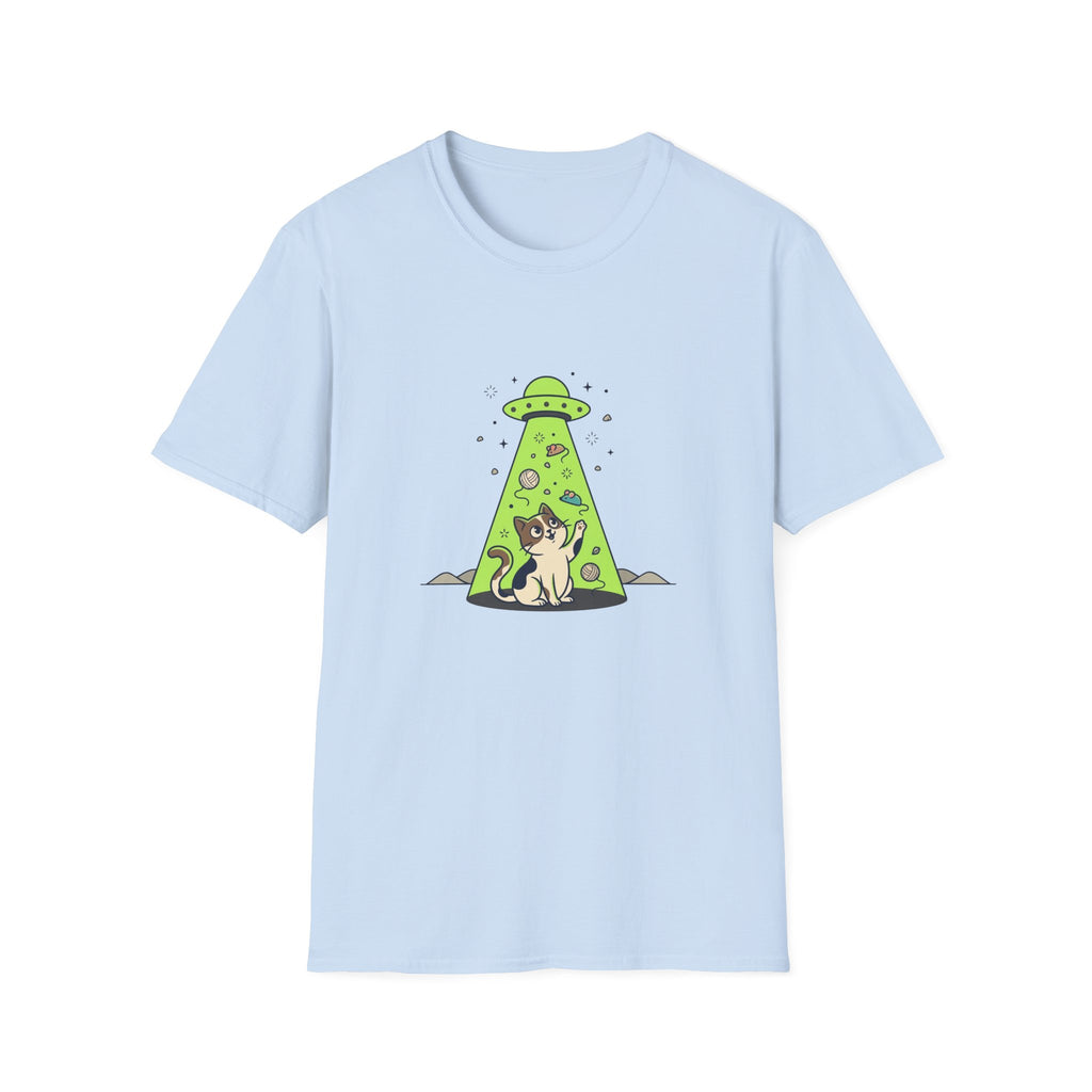 Cat in UFO Beam With Toys T-shirt