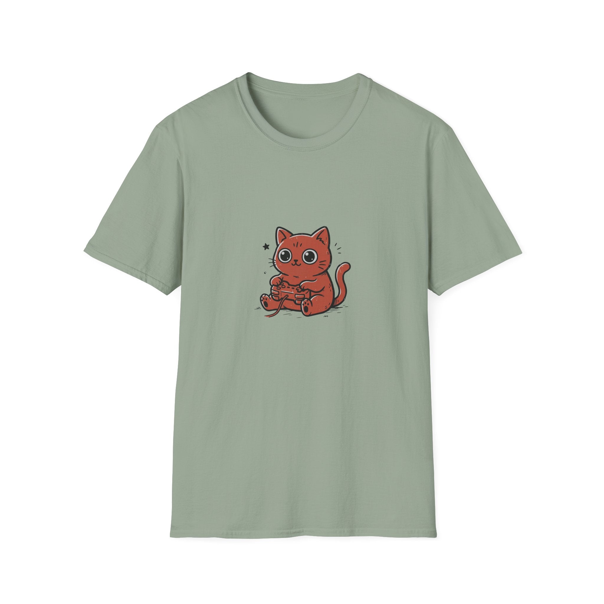 Kawaii Gaming Cat T-shirt