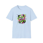 Neon Graffiti Cat T-shirt
