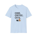 Code Coffee Cats T-shirt