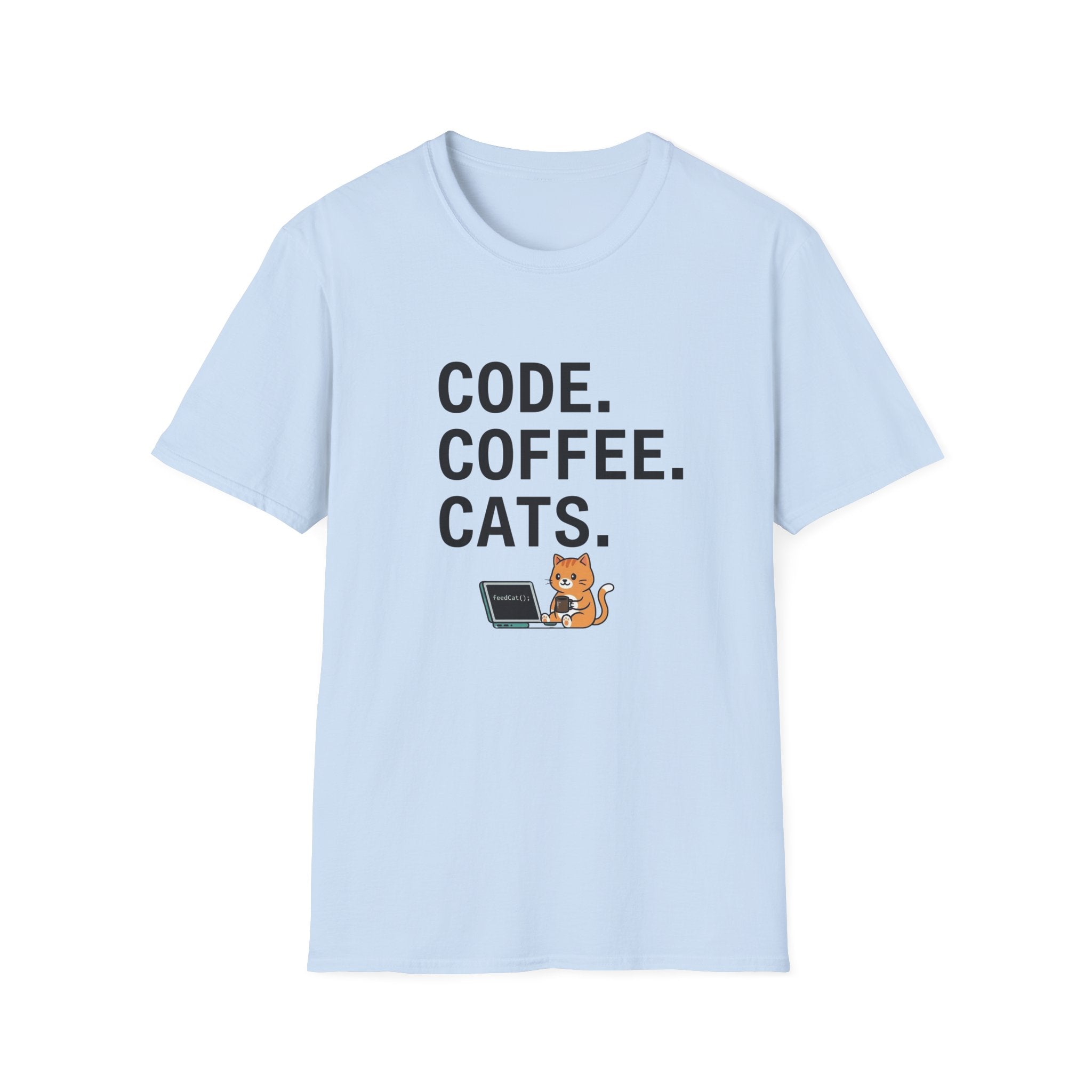 Code Coffee Cats T-shirt