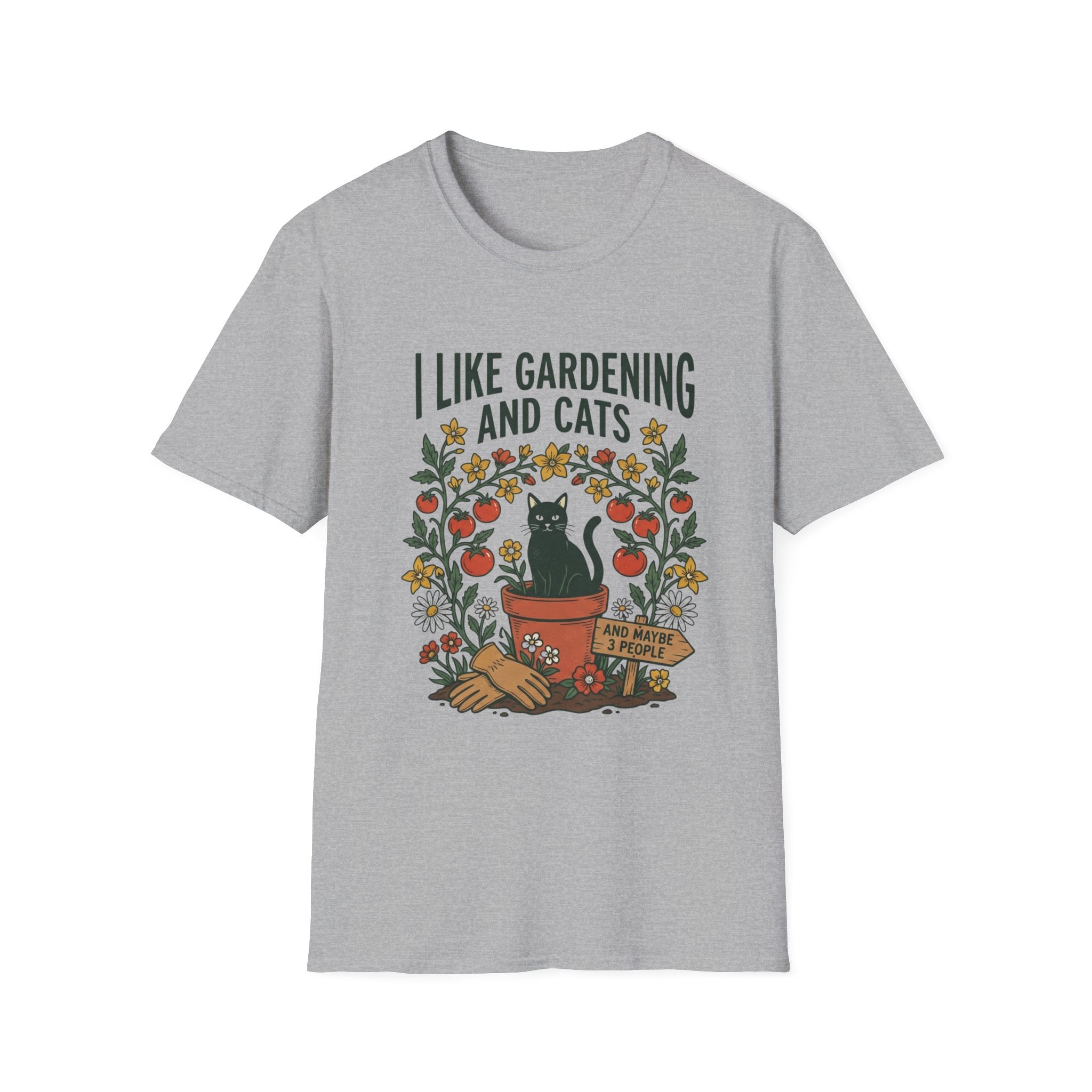 I Like Gardening And Cats T-Shirt