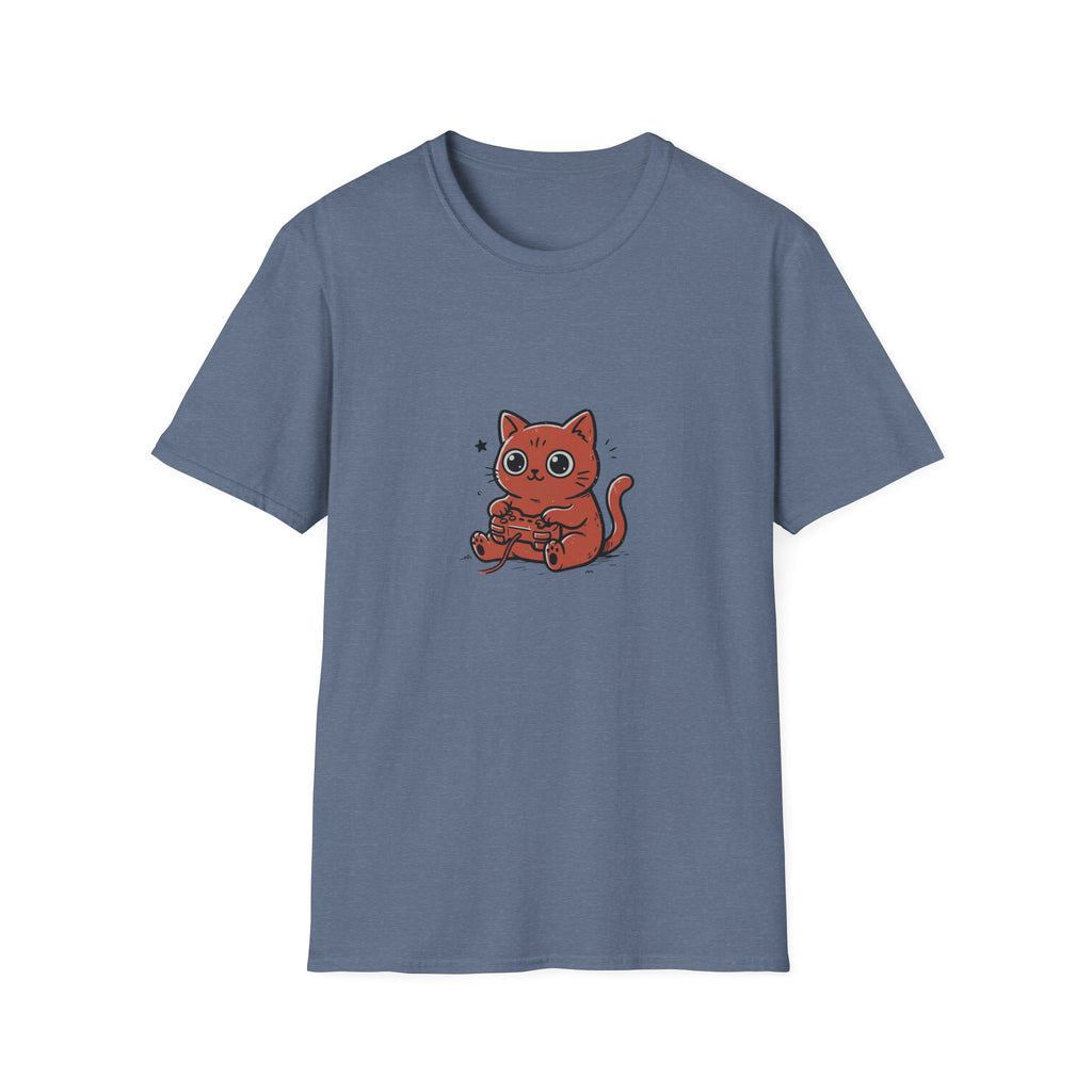 Kawaii Gaming Cat T-shirt