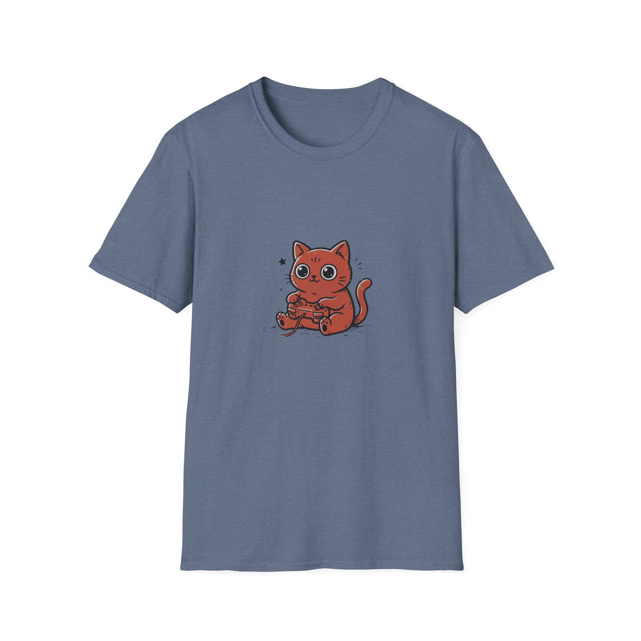 Kawaii Gaming Cat T-shirt