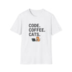 Code Coffee Cats T-shirt