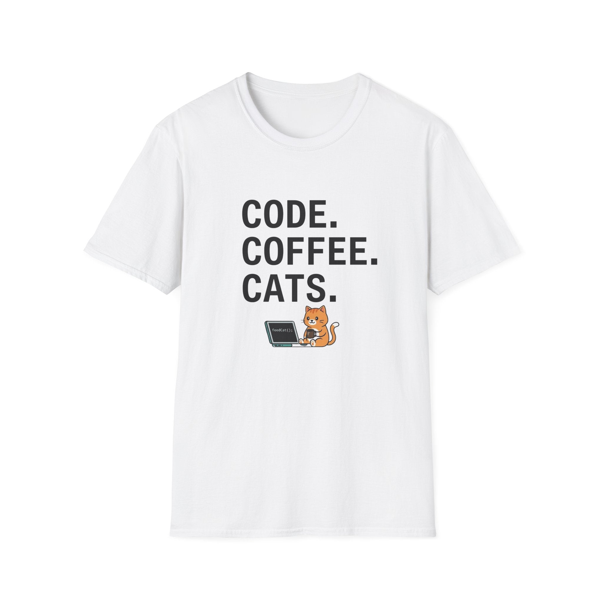 Code Coffee Cats T-shirt