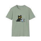 Cat Pushing Fishbowl T-shirt